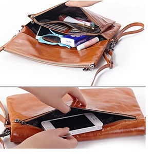 Boshiho Cowhide <b>Leather</b> Crossbody Woman Hand <b>Bag</b> - Product Image 4