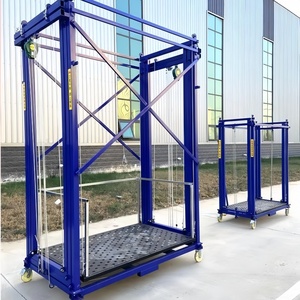 Alat Pengangkat dan Penurun Perancah Listrik yang Dikendalikan Jarak Jauh Lipat 500 kg Platform Kerja Perancah Bergerak - Product Image 4