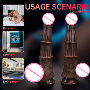 Venta al por mayor juguetes sexuales femeninos caballo consolador realista juguetes suaves para adultos pene artificial y pene juguete sexual - Product Image 2