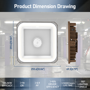 High Quality 100W 80W 60W LED Parking Garage <b>Light</b> Durable Aluminum Lamp Body 40W 30W 20W 5000K Workshop Warehouse IP65 Rating - Product Image 3