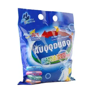 कस्टम प्रिंट के साथ कपड़े धोने वाले पाउडर उत्पादों की पैकेजिंग के लिए डिटर्जेंट पाउडर प्लास्टिक बैग