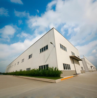 Kits d'entrepôts et d'ateliers préfabriqués en structure métallique moderne avec une durée de vie de 70 ans, certifiés ISO9001/CE
