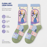 Chaussettes de sport à impression numérique sans couture à 360 degrés, personnalisables ODM DIY, avec n'importe quel motif, en coton, bambou, nylon, polyester, laine mérinos