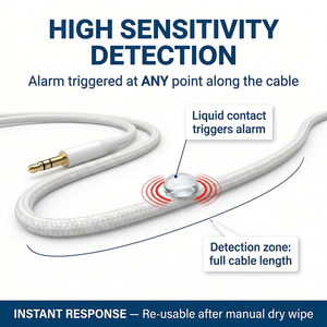 Cable <span class=keywords><strong>de</strong></span> Alarma <span class=keywords><strong>de</strong></span> Agua Inteligente para el Hogar, Flexible, Reutilizable, <span class=keywords><strong>de</strong></span> 4 mm, con Sensor <span class=keywords><strong>de</strong></span> Fugas <span class=keywords><strong>de</strong></span> Líquido IP ABS, para Refrigeración <span class=keywords><strong>de</strong></span> Ordenadores - Product Image 5