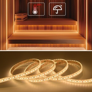 ไฟ <span class=keywords><strong>LED</strong></span> แถบซิลิโคน CRI90 2835 SMD สำหรับห้องซาวน่า กันน้ำ IP68 ทนความร้อนสูง ปรับความสว่างได้ - Product Image 2