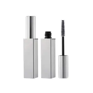 HUIHO Silver Empty Plastic Eyeliner Tube Container Refillable Eyelash 4ML Mascara Liquid Tube Bottle