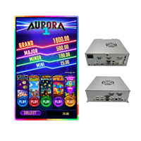 Máquina de Juegos Arcade Aurora 5 - Juego de Entretenimiento de Plástico y Metal con Interfaz en Inglés, 1 Año de Garantía, Juego LUCK