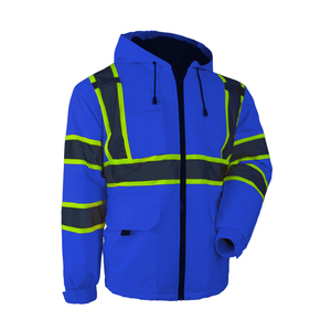 Veste de sécurité haute visibilité réfléchissante imperméable et coupe-vent bleu royal pour femmes SMASYS avec logo personnalisé pour le <span class=keywords><strong>travail</strong></span> nocturne en extérieur - Product Image 1