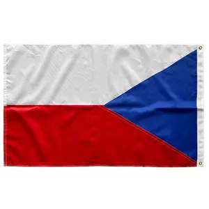 2024 Hot Sale Fast Delivery Free Sample Custom Printed 3*5Ft Czech Republic National Flag