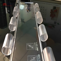 Puerta Plegable de Cristal con Marco de Aluminio Moderno, Puerta Corredera Telescópica Transparente de PC Personalizada, Puerta de Cristal Transparente Plegable para Centro Comercial