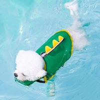 Maillot de bain pour animaux de compagnie avec motif d'animaux d'été, veste de sauvetage, vêtements de sécurité pour chiens de petite, moyenne et grande taille