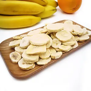 Chian fournisseurs en gros de chips de bananes lyophilisées
