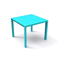 Tables de jardin en aluminium anti-rouille, sur mesure, carrées, pour restaurants, cafés, jardins, villas, terrasses