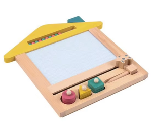 Papan Gambar Kayu Beech untuk Anak-anak dengan Pena Stempel - Product Image 6