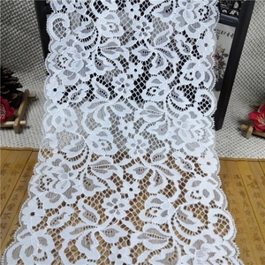 Rộng 18Cm Mới Căng Trắng Ren Đan Thanh Lịch Ren Đàn Hồi Vải Cho Đồ Lót Và Trang Phục - Product Image 1