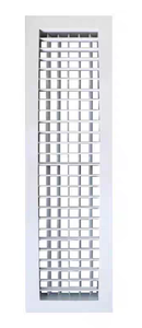 Sortie de <span class=keywords><strong>ventilation</strong></span> à persienne double couche personnalisée de vente chaude Design carré moderne avec volume et direction d'air réglables - Product Image 4