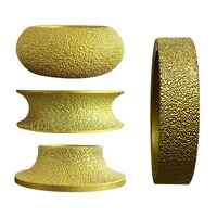 Pierre brasée roue de bordure diamant meule carrelage marbre rainurage granit rainurage outils de bordure en gros