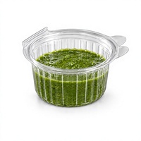 Sauces et condiments en PET recyclé de qualité alimentaire, transparents, capacité de 35 ml, ronds, épaisseur de 3 mm, personnalisables pour la vente en gros