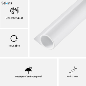 Selens 60x130cm riflettente doppio lato <span class=keywords><strong>fotografia</strong></span> senza soluzione di continuità in PVC opaco specchio <span class=keywords><strong>nero</strong></span> <span class=keywords><strong>bianco</strong></span> sfondo per la <span class=keywords><strong>fotografia</strong></span> in Studio fotografico - Product Image 2