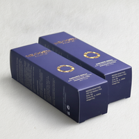 Boîte à fermeture automatique en carton ivoire personnalisé, avec finition dorée rose et toucher doux, pour emballages cosmétiques de crèmes et soins de la peau