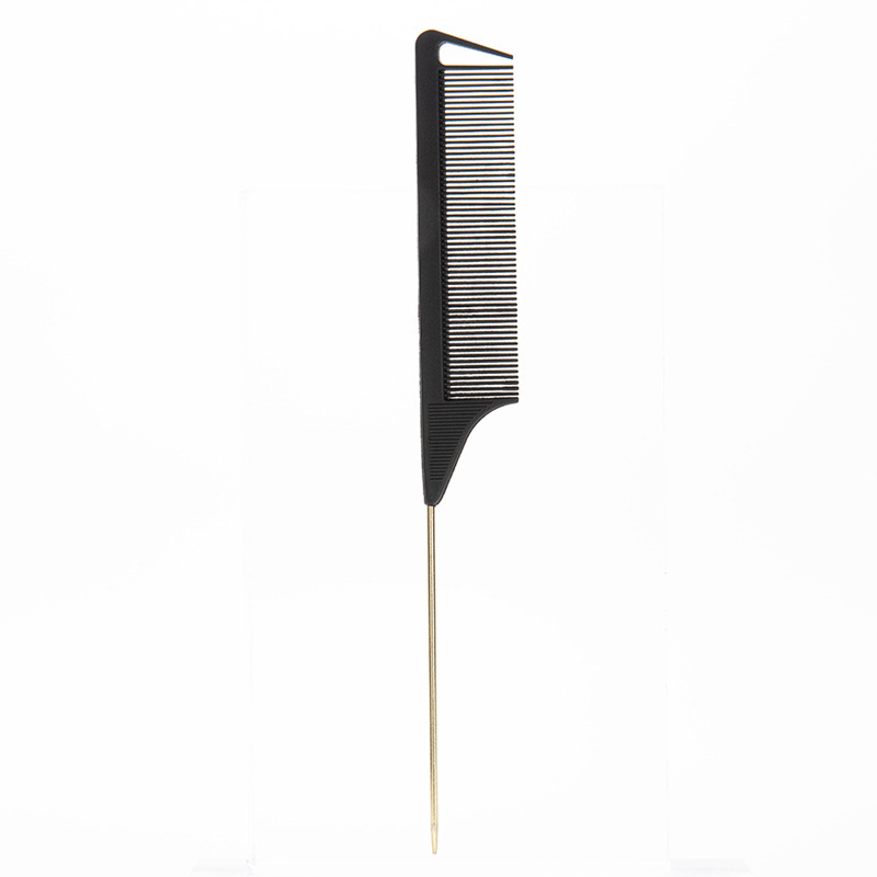 Peigne noir à motifs dorés