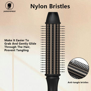 Fer à friser électrique avec chauffage PTC, 3 réglages de température, écran LCD, chauffage rapide, fonctions de sécurité, brosse à friser en plastique - Product Image 4