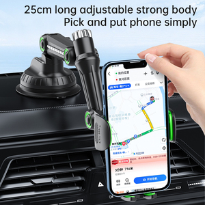 Support de téléphone portable à ventouse grande capacité pour voiture, fixation sur pare-brise de camion ou tableau de bord, support rotatif pliable à trois axes - Product Image 6
