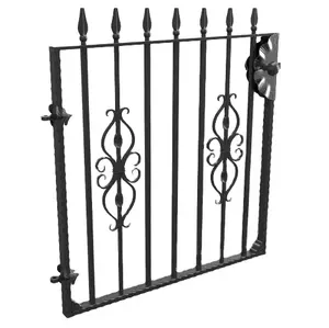 Hot sales house gates design steel iron fence gate for garden
