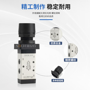 Válvula de Control Selector de Tres Vías y Dos Posiciones S3HS-06/M5PF110-06, Componentes Industriales, Válvula Manual Neumática/Mecánica - Product Image 1