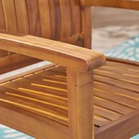 Chaises d'extérieur en bois d'acacia (lot de 2), teck