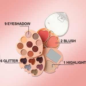 Paleta de Sombras de Ojos Multicolor de Nuevo Diseño, Resistente al Agua, de Larga Duración, con Brillo Metálico, Brillantina, Mate y Satinado - Product Image 5