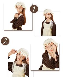 Tốt nhất làm trẻ em quần áo ăn mặc cho người giúp việc <span class=keywords><strong>Victorian</strong></span> Maid trang phục với Tạp dề Halloween quần áo - Product Image 6