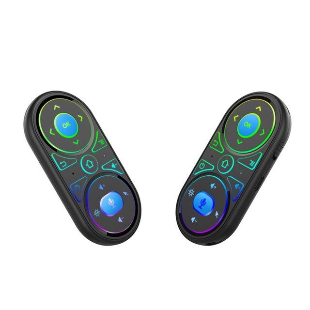 2.4G Wireless Remote Controller for TV Box/mini PC RGB Backlight Rechargeable Voice Remote