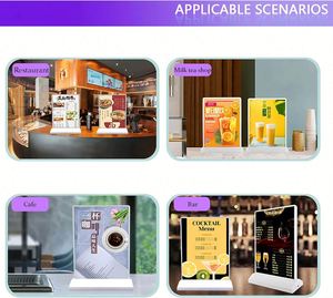 Support d'affichage LED personnalisé A4 A5, boîte lumineuse publicitaire de table, support de menu double face durable pour restaurants et bars - Product Image 6