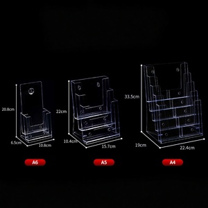 Wholesale Clear Acrylic Tabletop Magazine Holder Wall Mounted and Countertop <b>Stands</b> Brochure Holder - Product Image 6