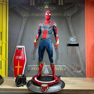 Estatua de personaje de <span class=keywords><strong>Marvel</strong></span> de tamaño real personalizada MK50 Iron Man, artesanía de resina, escultura de fibra de vidrio de superhéroe para decoración del hogar - Product Image 5
