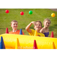 Table de jeu gonflable Airball : Jeu de carnaval interactif avec balles flottantes pour enfants et adultes, idéal pour les fêtes en plein air
