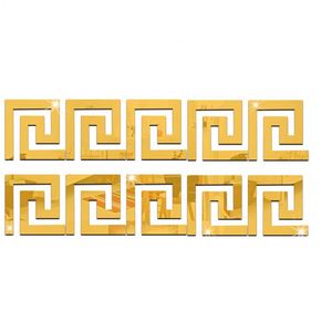 High Quality DIY Waist Line 3D Mirror <b>Sticker</b> Modern Acrylic <b>Wall</b> <b>Decor</b> Room Decoration <b>Wall</b> <b>Stickers</b> - Product Image 1