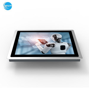 15 Polegada tudo em um PC Incorporado, <span class=keywords><strong>Monitor</strong></span> Industrial de toque LED Embedded PC, computador industrial à prova d'água preto Android - Product Image 3