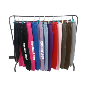 Pantalon de survêtement décontracté pour homme et femme, de haute qualité, avec logo personnalisé, 100% coton, polaire, séchage rapide, streetwear, sport, coupe droite - Product Image 1