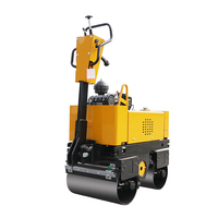 Mini-compacteur routier vibrant portatif de haute qualité 800 kg à double tambour pour asphalte, fabriqué en Chine