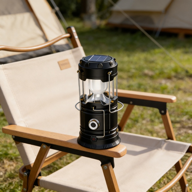 High Quality Led Usb Solar Rechargeable Lantern Outdoor Camping Durable Solar Camping Lantern Power Bank for Travel