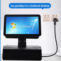 Sistema POS Todo en Uno con Pantalla Táctil de 15.6 Pulgadas, Terminal POS, Cajón, Impresora, Escáner, Caja Registradora, Sistema de Punto de Venta