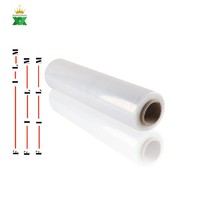 Usine chinoise Film étirable à la main 45cm X 1500 pieds expédition film plastique transparent