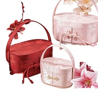 Caja de Regalo Moderna para Damas de Honor, Bordada, Ecológica, Hecha con Materiales Reciclados, con Cierre Magnético, Rígida, Laminada en EVA, con Forma de Cajón