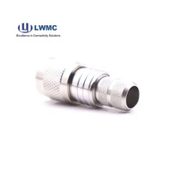 Conector de cable coaxial de latón Conectores de cable RF LMR 400 Crimpado macho TNC para cable LMR 400