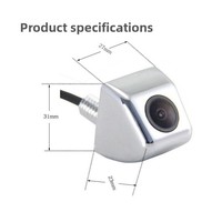 Caméra de recul externe AHD 720 CCD de style coréen pour véhicules Android, alimentation 12V et compatible avec toutes les voitures