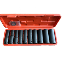 Kit d'outils de réparation automobile avec embouts hexagonaux pour pistolet à air comprimé, manchon de protection, étui rigide, en acier au carbone OEM