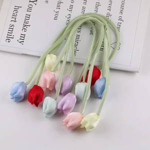 Capullos de Tulipanes Artificiales de Tela para Manualidades, Lazos para Cortinas, Accesorios de Ropa - Product Image 2