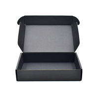 Boîtes en carton ondulé avec logo personnalisé Emballage d'expédition en carton noir robuste Boîte en papier d'expédition personnalisée pour le transport de produits